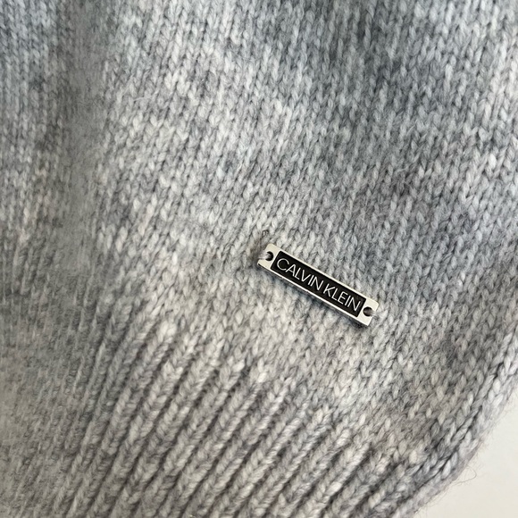 Calvin Klein Oversized turtleneck sweater grey Medium - Picture 3 of 7